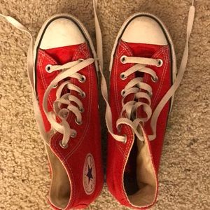 Red Converse high-tops!!